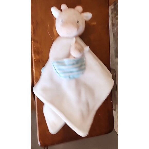 Carter’s Giraffe Lovey White Tan Baby Security Blanket Plush Teether - Picture 7 of 7